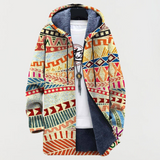 ULRIKE | VESTE À CAPUCHE MOTIF AZTÈQUE