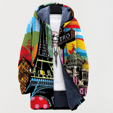 MARLIES | VESTE À CAPUCHE MOTIF URBAIN