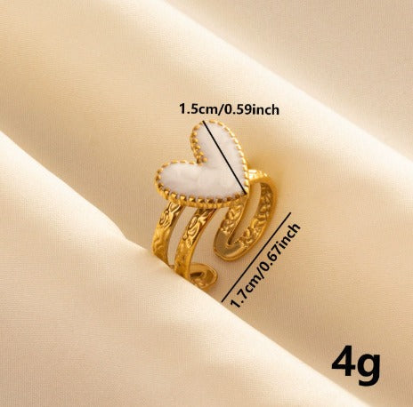 Pure Heart Gold Ring