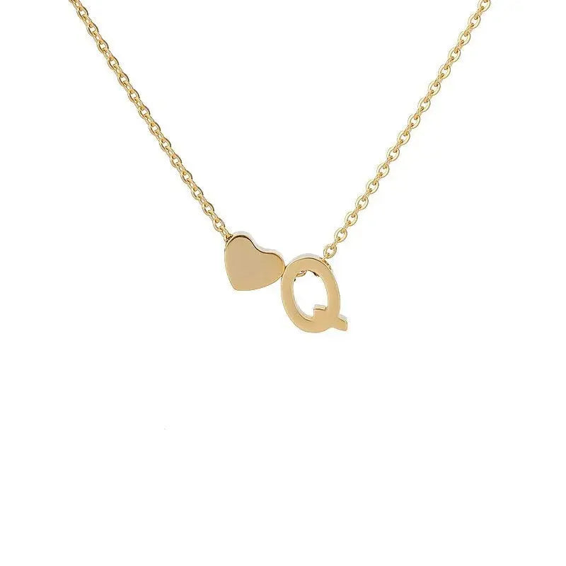 COLLIER INITIALE CŒUR