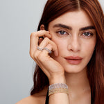 Moissanite Cuban Bracelet - Gold