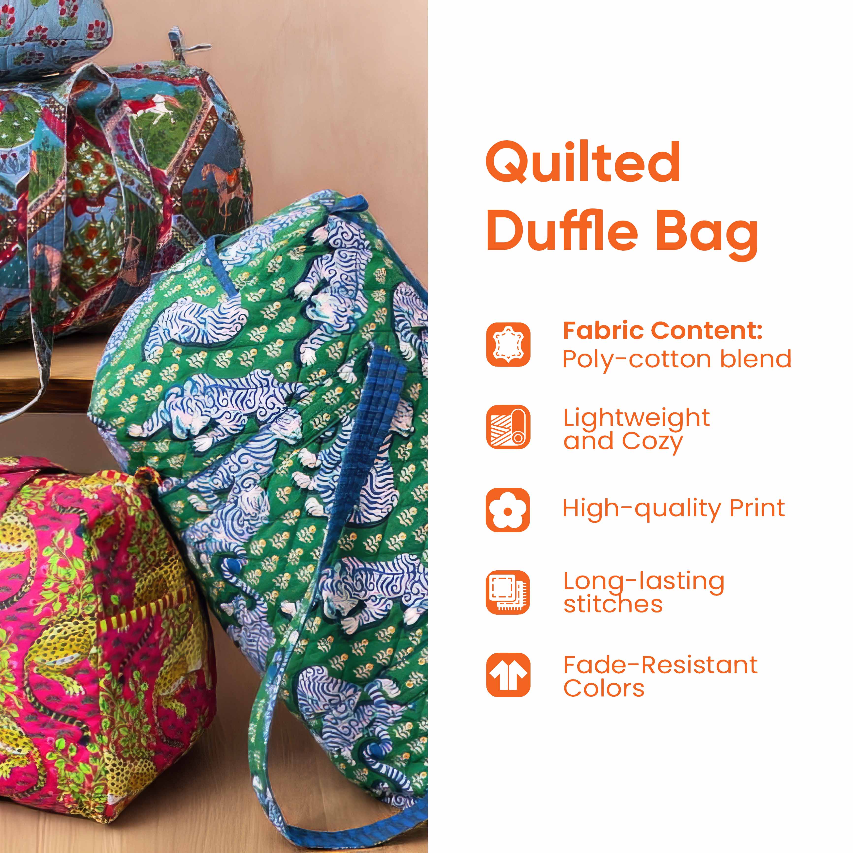 Dreaming Frenchie Quilted Duffle Bag GFTONL5820