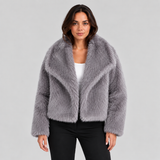LAURENCE | VESTE EN FAUSSE FOURRURE COURTE