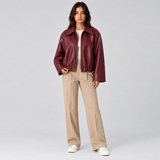 LÉONORE | VESTE EN SIMILICUIR COURTE