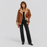 ESTÉLYA | MANTEAU EFFET SHEARLING PREMIUM