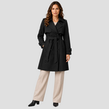 CLOTILDE | TRENCH LONG CEINTURÉ CROISÉ