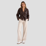 JOLYSSE | MANTEAU PORTEFEUILLE SIMILI CUIR