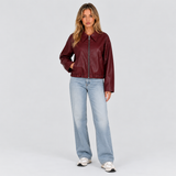 NADIA | VESTE EN SIMILICUIR COURTE
