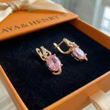 Rose Dawn Drop Earrings | Gold