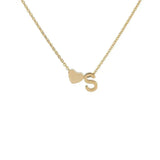 COLLIER INITIALE CŒUR