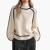 VASILIKI | PULL COL MONTANT MONOCHROME