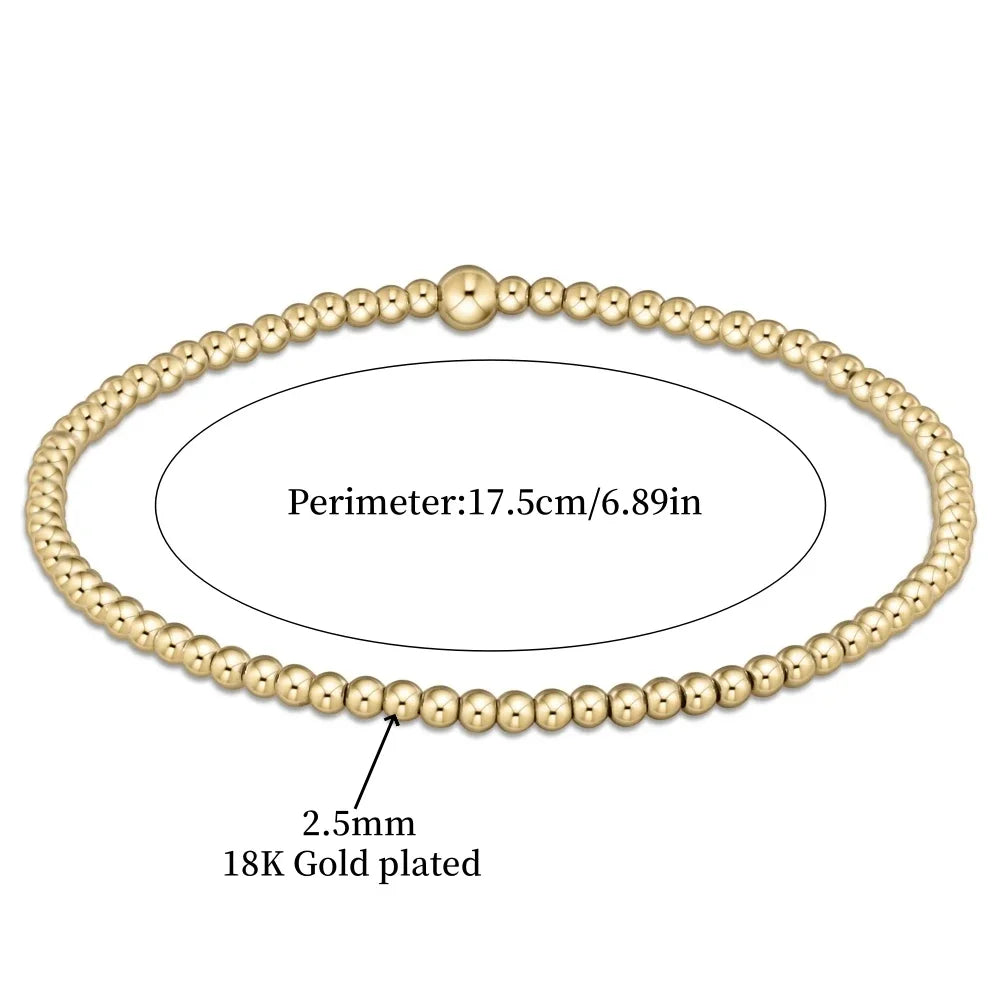 BRACELET 18K OR TURQUOISE PERLÉ