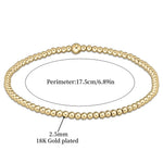 BRACELET 18K OR TURQUOISE PERLÉ