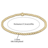 BRACELET 18K OR TURQUOISE PERLÉ