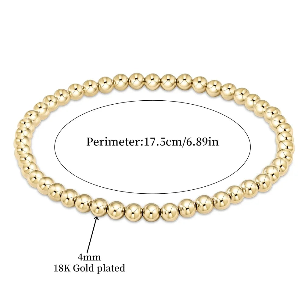 BRACELET 18K OR TURQUOISE PERLÉ