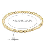 BRACELET 18K OR TURQUOISE PERLÉ