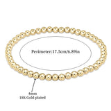 BRACELET 18K OR TURQUOISE PERLÉ