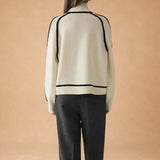 VASILIKI | PULL COL MONTANT MONOCHROME