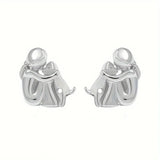 Hug & Love Two-Tone Earrings