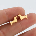 Cute Dachshund Stud Earrings