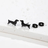 Cute Dachshund Stud Earrings
