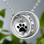 Paw Memorial Urn Necklace