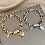 Heartened Chunky Bracelet - Gold