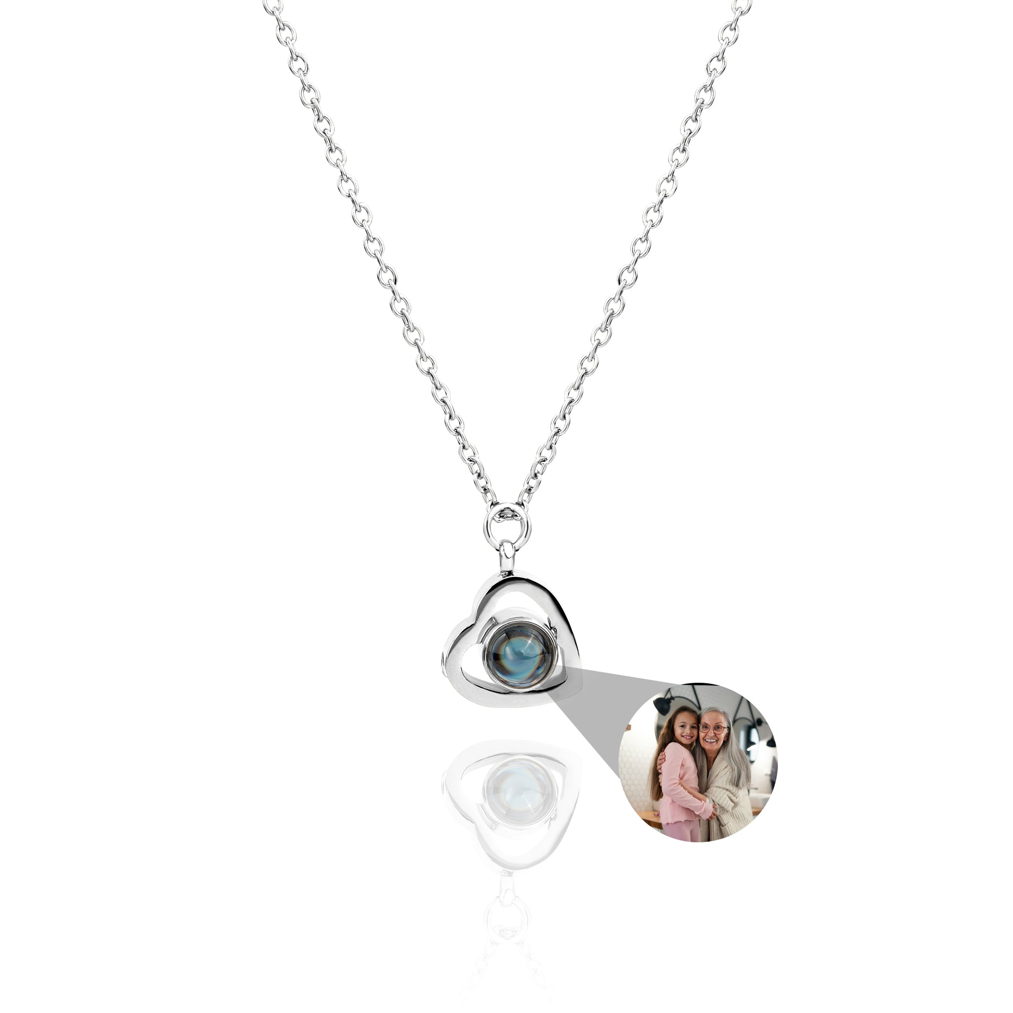 PERSONNALISÉ PHOTO COLLIER - CŒUR-SHAPED