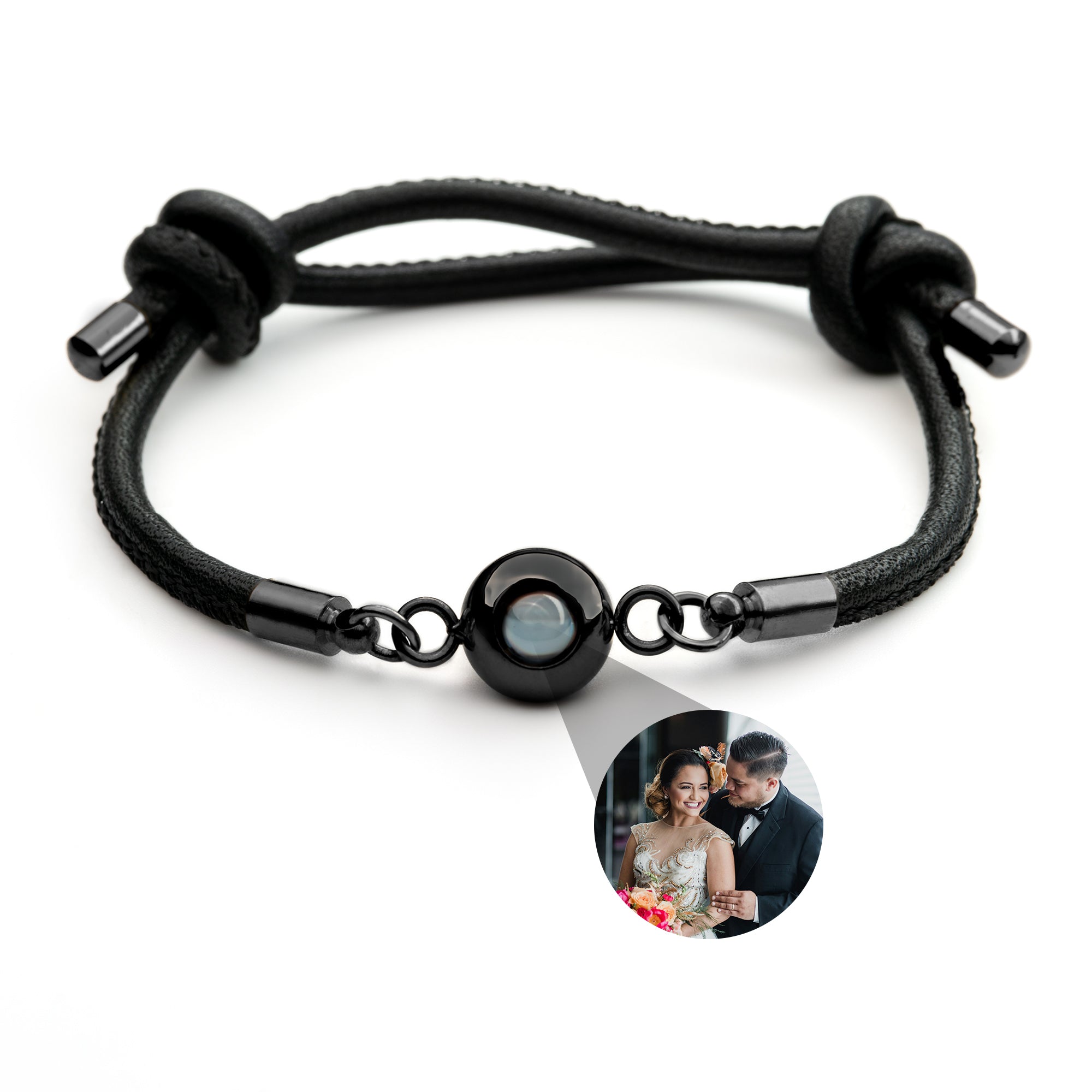 PERSONNALISÉ BRACELET PHOTO AVEC VOTRE PHOTO - CUIR