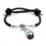 PERSONNALISÉ BRACELET PHOTO AVEC VOTRE PHOTO - CUIR