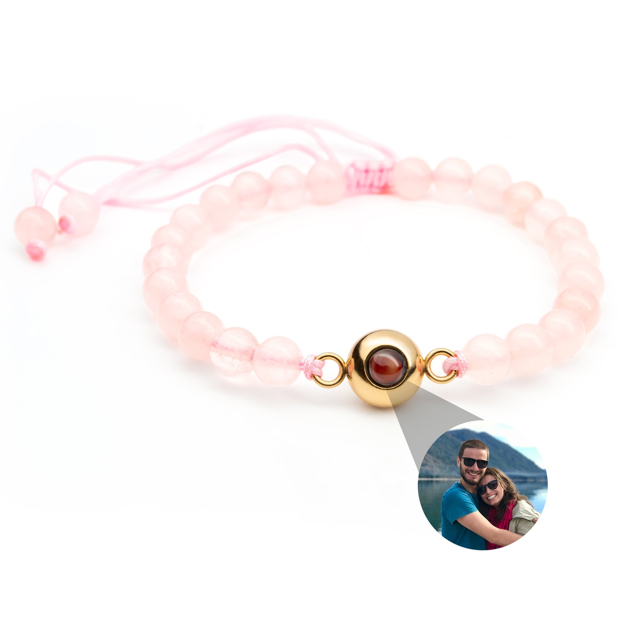 PERSONNALISÉ BRACELET PHOTO AVEC VOTRE PHOTO - PEARLS