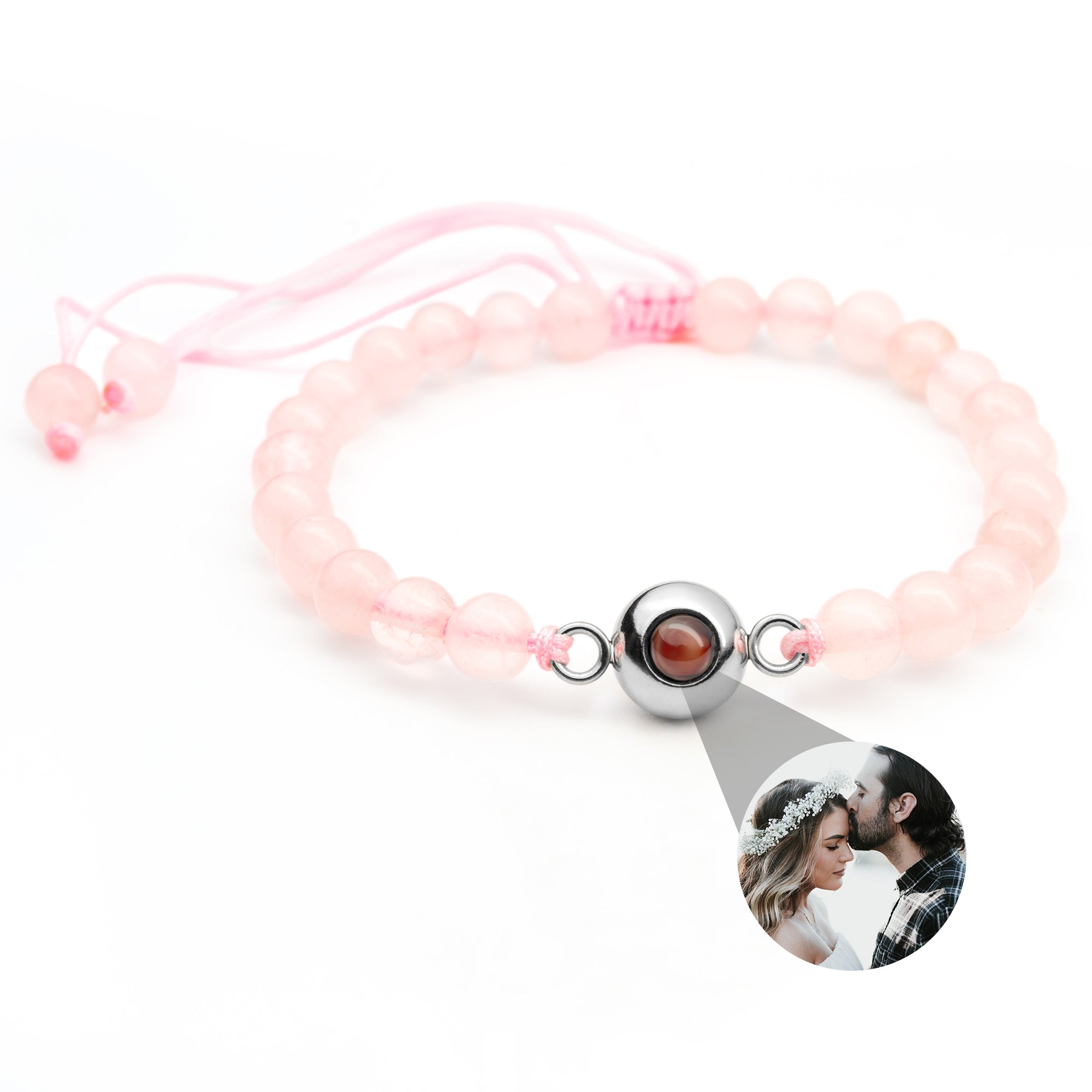 PERSONNALISÉ BRACELET PHOTO AVEC VOTRE PHOTO - PEARLS