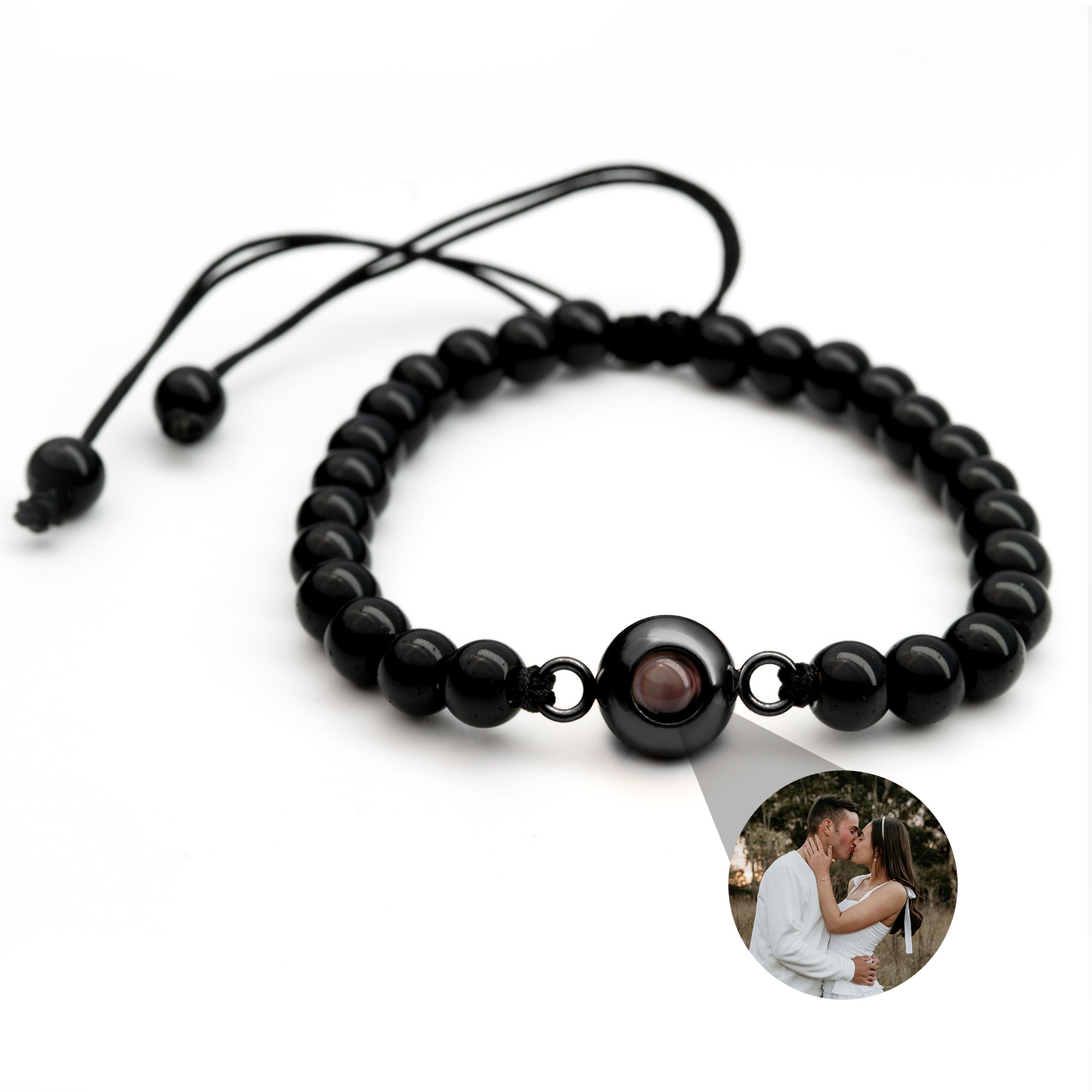 PERSONNALISÉ BRACELET PHOTO AVEC VOTRE PHOTO - PEARLS