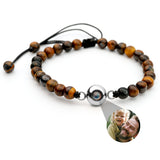 PERSONNALISÉ BRACELET PHOTO AVEC VOTRE PHOTO - PEARLS