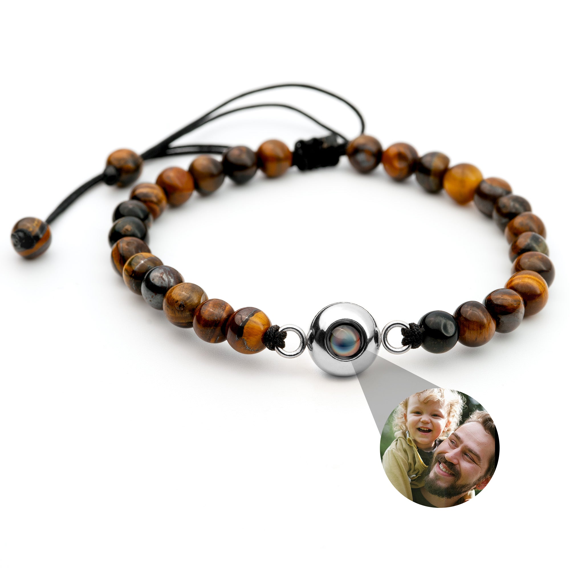 PERSONNALISÉ BRACELET PHOTO AVEC VOTRE PHOTO - PEARLS