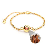 PERSONNALISÉ BRACELET PHOTO AVEC VOTRE PHOTO - ROLO CHAÎNE