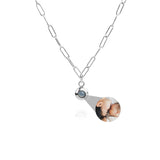 PERSONNALISÉ PHOTO COLLIER - PAPERCLIP CHAÎNE