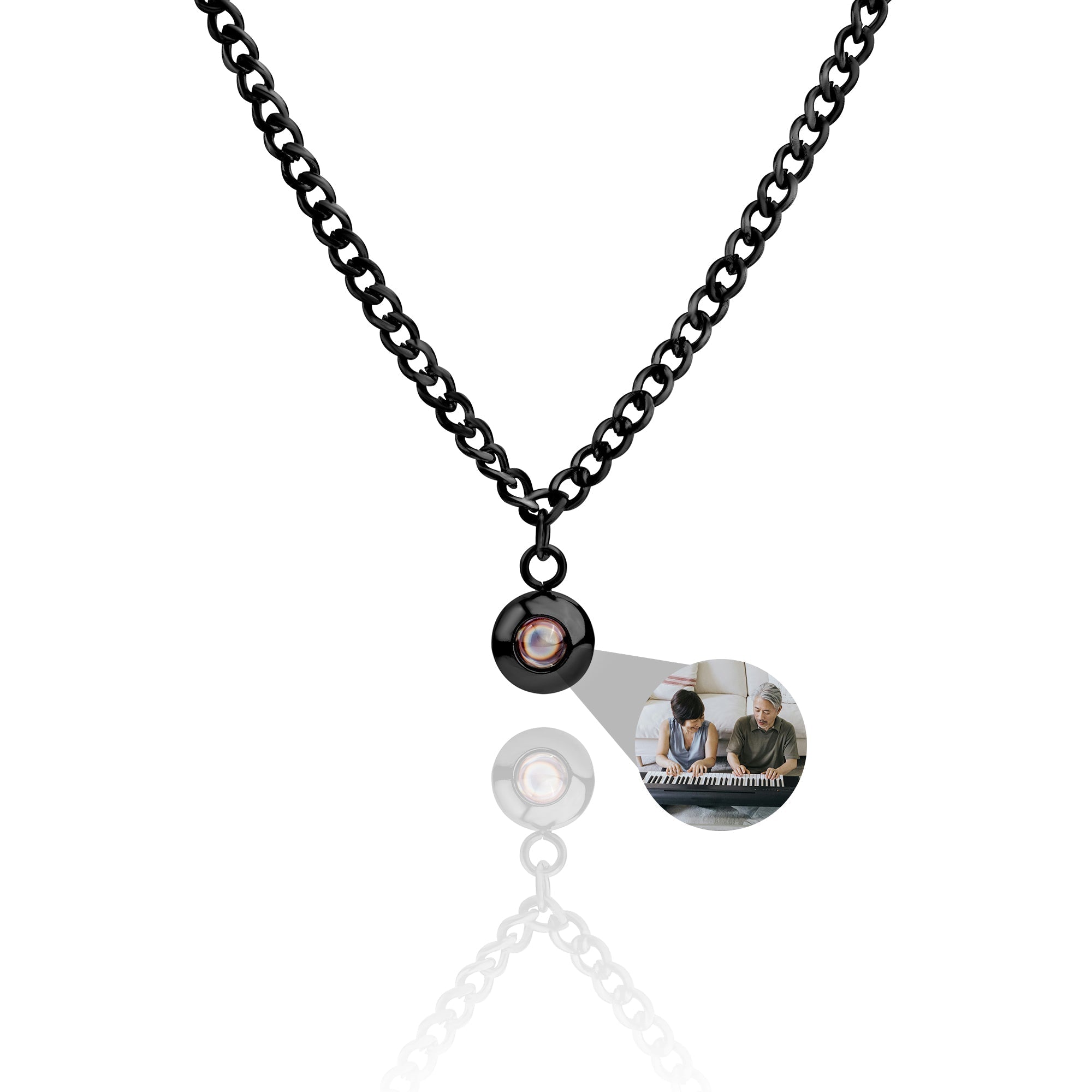 PERSONNALISÉ PHOTO COLLIER - CUBAN CHAÎNE
