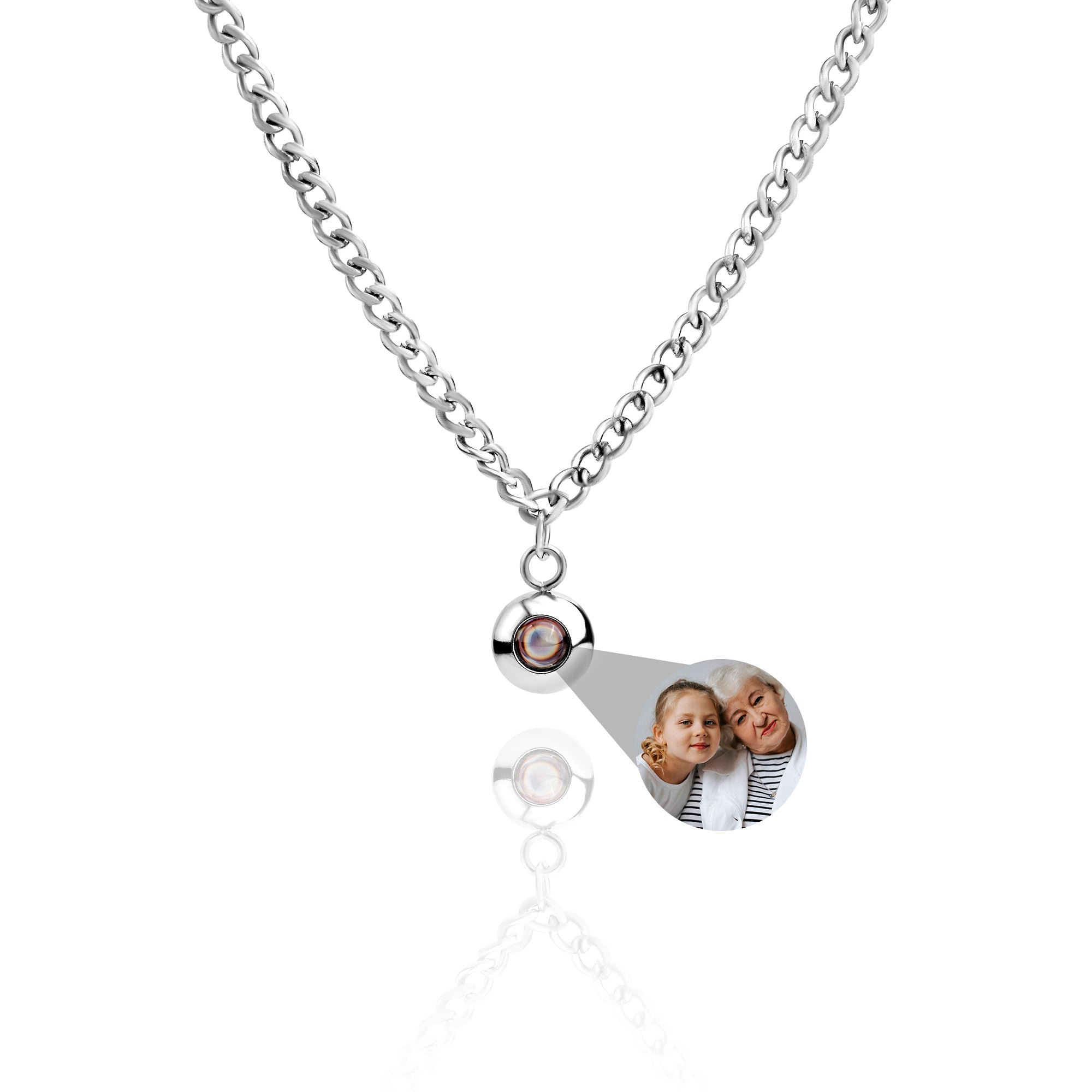 PERSONNALISÉ PHOTO COLLIER - CUBAN CHAÎNE