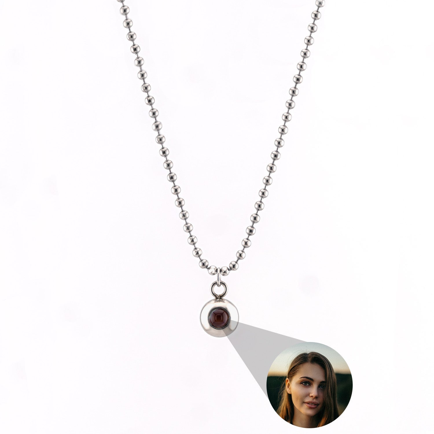 PERSONNALISÉ PHOTO COLLIER - BALL CHAÎNE