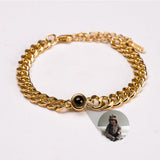 PERSONNALISÉ BRACELET PHOTO AVEC VOTRE PHOTO - CUBAN CHAÎNE