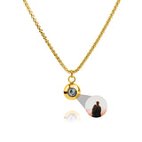 PERSONNALISÉ PHOTO COLLIER - SNAKE CHAÎNE