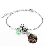 PERSONNALISÉ BRACELET PHOTO AVEC VOTRE PHOTO - BIRTHSTONE