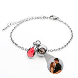 PERSONNALISÉ BRACELET PHOTO AVEC VOTRE PHOTO - BIRTHSTONE
