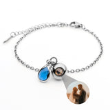 PERSONNALISÉ BRACELET PHOTO AVEC VOTRE PHOTO - BIRTHSTONE