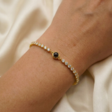 PERSONNALISÉ BRACELET PHOTO AVEC VOTRE PHOTO - TENNIS ZIRCONIA