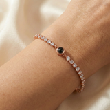 PERSONNALISÉ BRACELET PHOTO AVEC VOTRE PHOTO - TENNIS ZIRCONIA