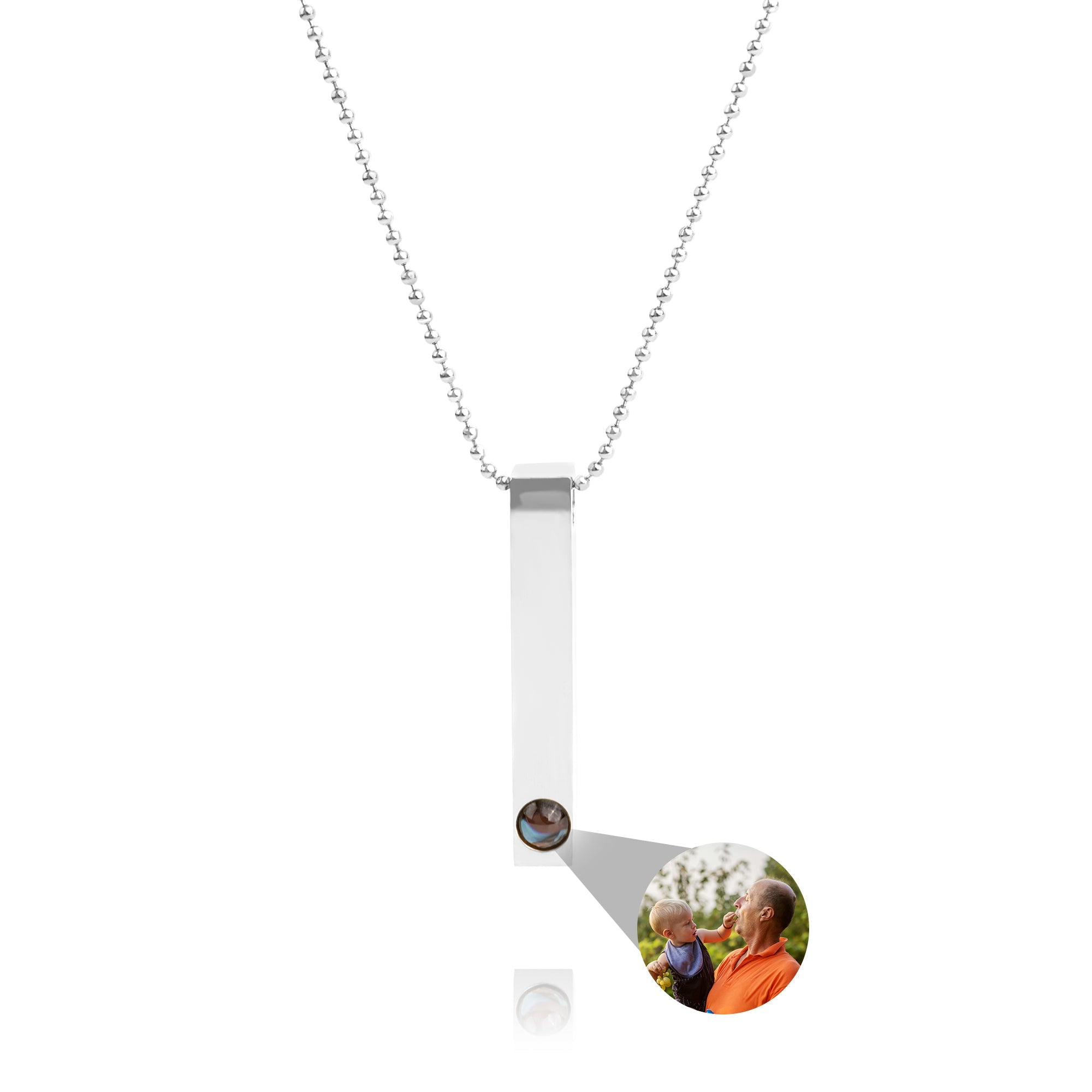 PERSONNALISÉ PHOTO COLLIER - BAR BALLCHAIN