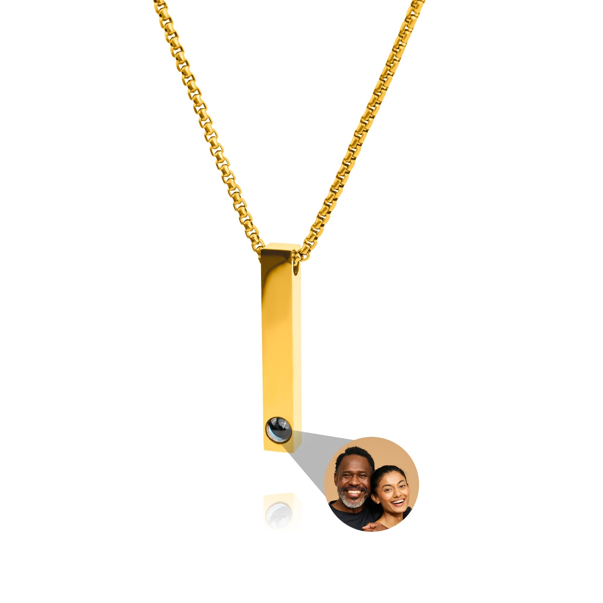 PERSONNALISÉ PHOTO COLLIER - BAR B-CHAÎNE