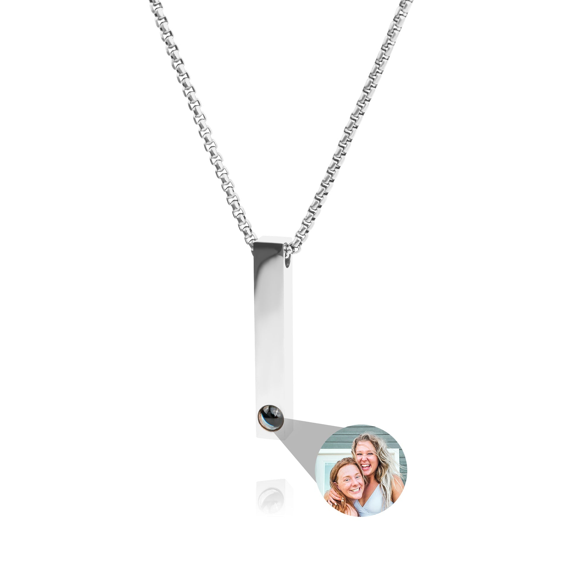 PERSONNALISÉ PHOTO COLLIER - BAR B-CHAÎNE